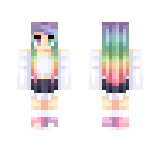 Rainbow s - Female Minecraft Skins - image 2