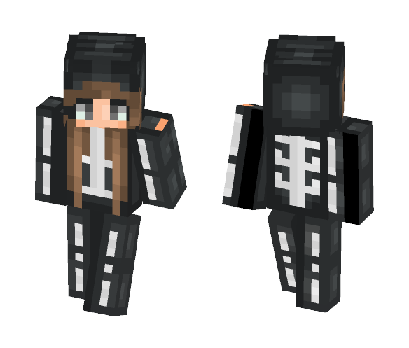 skeleton onesie - Female Minecraft Skins - image 1