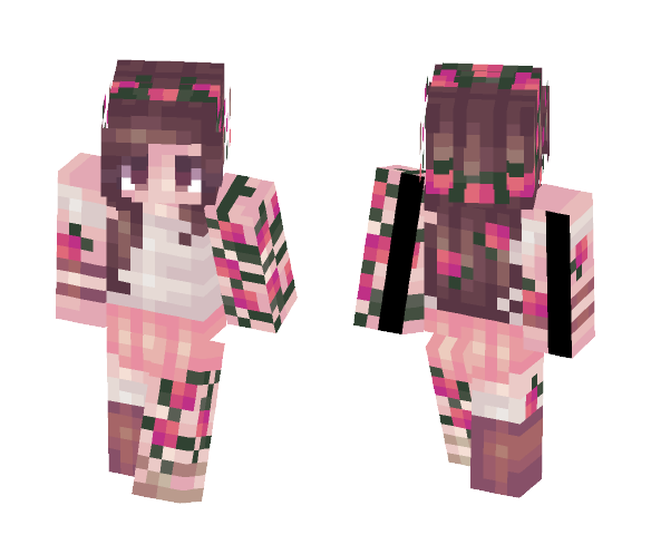 too many roses. - Female Minecraft Skins - image 1