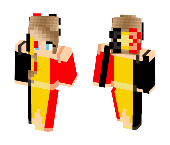 Pray for Belgium - Female Minecraft Skins - image 1