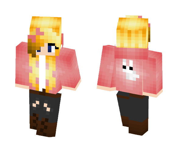 Download Free Hoodie Girl Skin for Minecraft image 1 Hoodie Girl - Girl Minecraft Skins - image 1