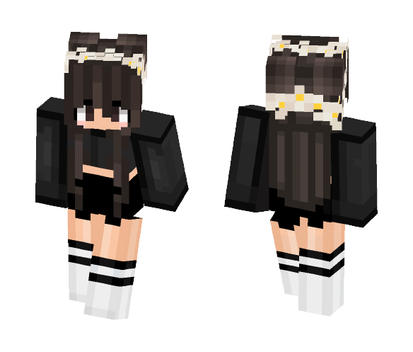 Black Sweater - Female Minecraft Skins - image 1