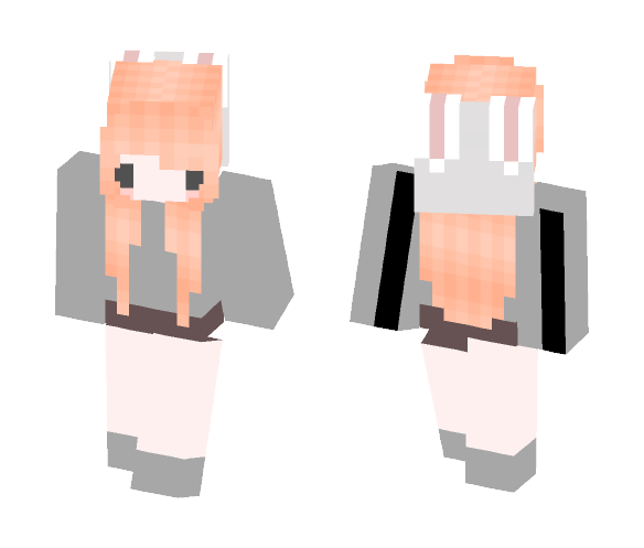 Kawaii Girl With bunny ears - Girl Minecraft Skins - image 1