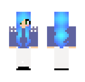 Blue haired girl xD
