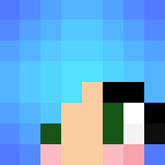 Blue haired girl xD - Color Haired Girls Minecraft Skins - image 3