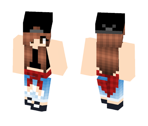 Tumblr backwards cap skin - Female Minecraft Skins - image 1