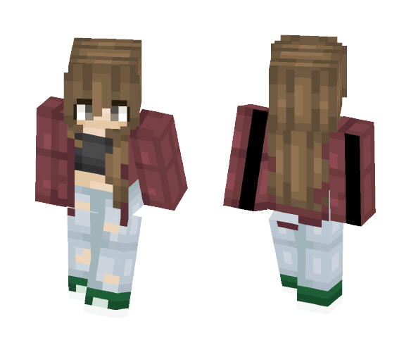 Red Sweater - Female Minecraft Skins - image 1