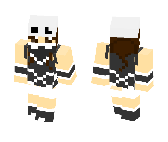 Team Skull Skin - Female Minecraft Skins - image 1