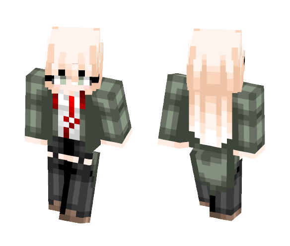 Female Nagito Komaeda - (Requested) - Female Minecraft Skins - image 1