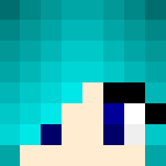 Aqua girl #5 - Girl Minecraft Skins - image 3