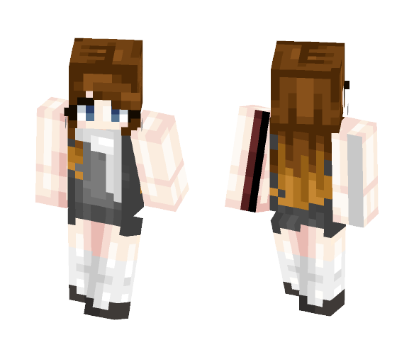 Download Free Girl with the Porcelain Skin Skin for Minecraft image 1 Girl with the Porcelain Skin - Girl Minecraft Skins - image 1