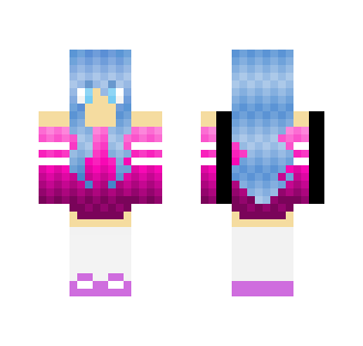 Cute Blue haired girl