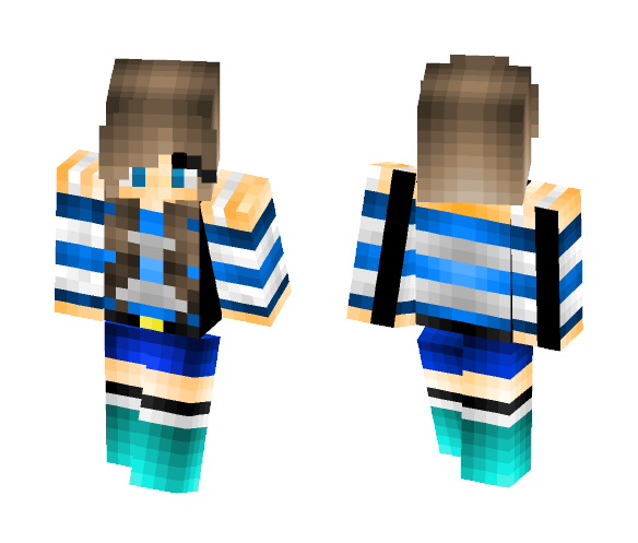 Casual Teen Girl HD - Girl Minecraft Skins - image 1