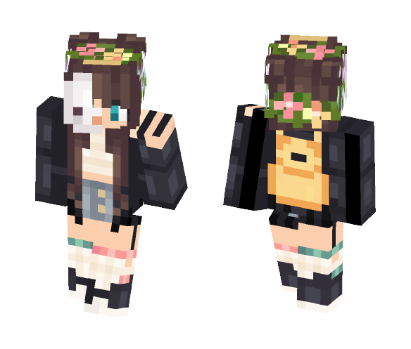 Bunny Snow girl - Girl Minecraft Skins - image 1