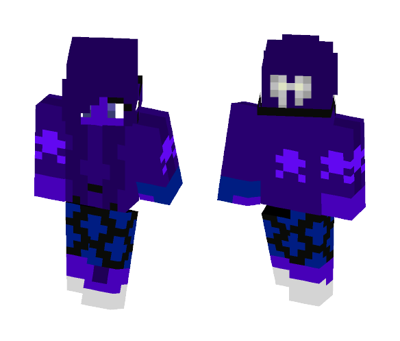 Dumortierite (OC crystal gem) - Male Minecraft Skins - image 1