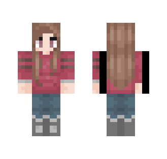 Teen with red shirt