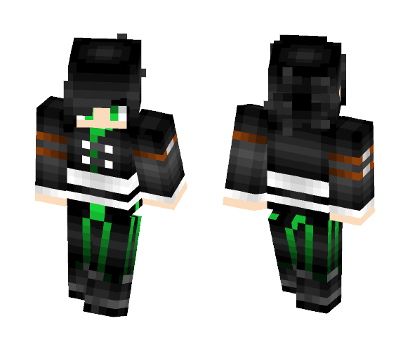 ~+~ The Green Lightning Mage ~+~ - Female Minecraft Skins - image 1