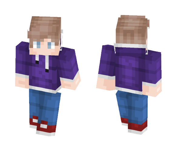 Hoodie Teen - Male Minecraft Skins - image 1