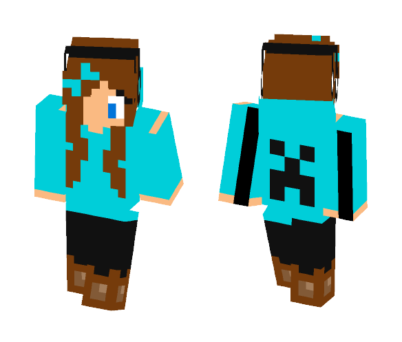 Cute Gamer Girl - Cute Girls Minecraft Skins - image 1