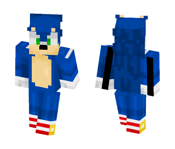 Gaming Skins - Soinc the Hedgehog - Male Minecraft Skins - image 1