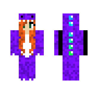 Dino Girl, Fluffy. (Purple)