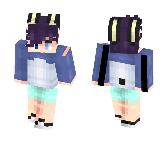 Hello black rabbit! | Shaun [OC] - Male Minecraft Skins - image 1