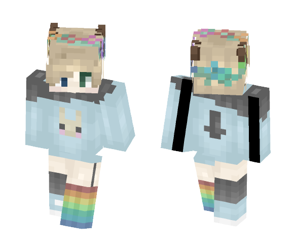 Rainbow Pudding - Male Minecraft Skins - image 1