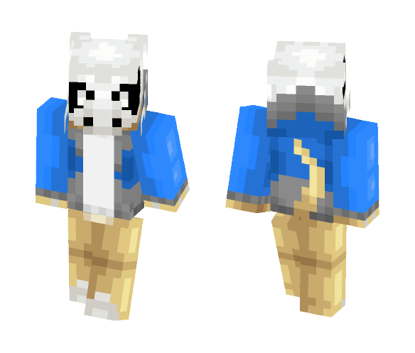 Download Free Pokemon Sans (Cubone) Skin for Minecraft image 1 Pokemon Sans (Cubone) - Male Minecraft Skins - image 1