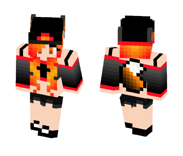 Fire Wolf - Female Minecraft Skins - image 1