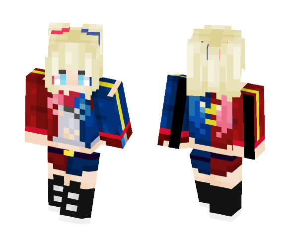 Download Free Harley Quinn(Suicide Squad) Skin for Minecraft image 1 Harley Quinn(Suicide Squad) - Comics Minecraft Skins - image 1