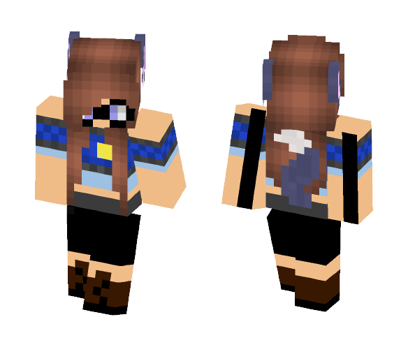 Download Free Werewolf OC Police Job outfit Skin for Minecraft image 1 Werewolf OC Police Job outfit - Female Minecraft Skins - image 1