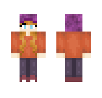 Purple Beanie Girl