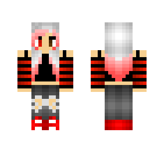 Red and Black girl :3