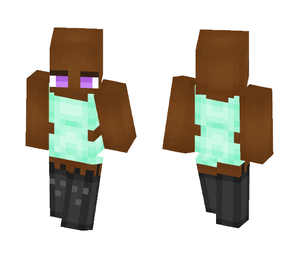 Mint Dress - Female Minecraft Skins - image 1