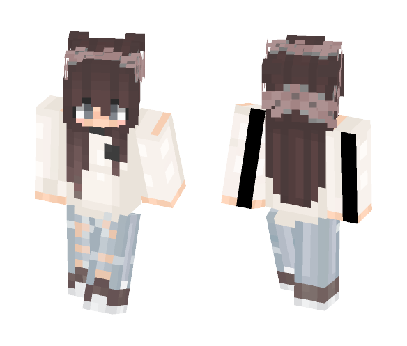 Download Free cute girl _dιɴoĸαyвαe_123 Skin for Minecraft image 1 cute girl _dιɴoĸαyвαe_123 - Cute Girls Minecraft Skins - image 1