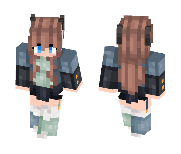 Download Free Cute girl _dιɴoĸαyвαe_123 Skin for Minecraft image 1 Cute girl _dιɴoĸαyвαe_123 - Cute Girls Minecraft Skins - image 1