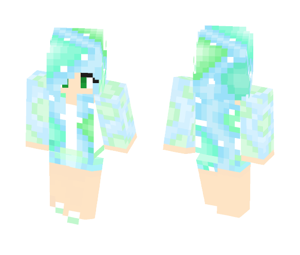 Download Free Earth Girl Skin for Minecraft image 1 Earth Girl - Girl Minecraft Skins - image 1