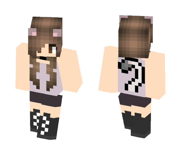 Download Free Human cat Skin for Minecraft image 1 Human cat - Cat Minecraft Skins - image 1