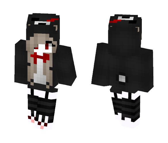 Monokuma Bear Girl ✝ - Girl Minecraft Skins - image 1