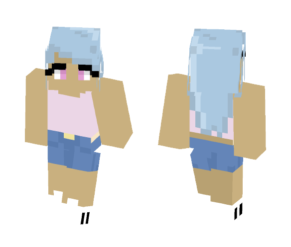 Download Free pastel cute girl ver. 2 Skin for Minecraft image 1 pastel cute girl ver. 2 - Cute Girls Minecraft Skins - image 1
