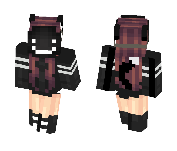 Masked Cat girl - Cat Minecraft Skins - image 1