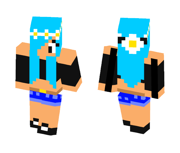 Download Free Flower Girl Skin for Minecraft image 1 Flower Girl - Girl Minecraft Skins - image 1