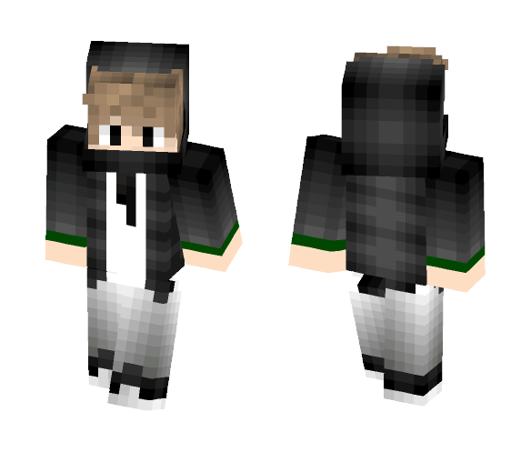 Boy With A Black Hood - Boy Minecraft Skins - image 1