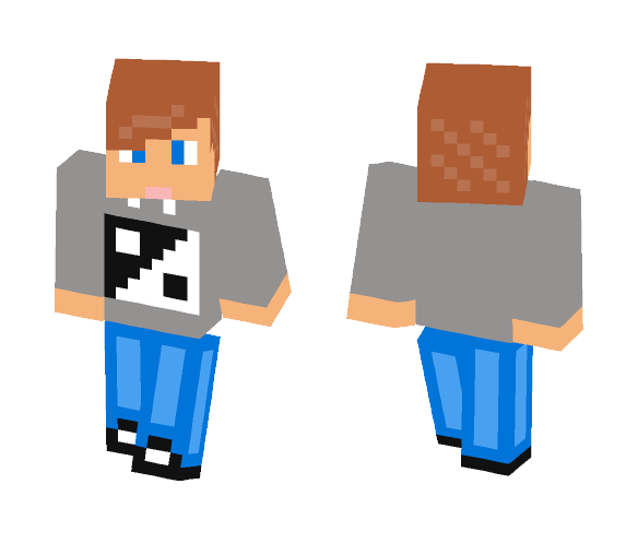 Ying Yang Sweatshirt Boy - Boy Minecraft Skins - image 1