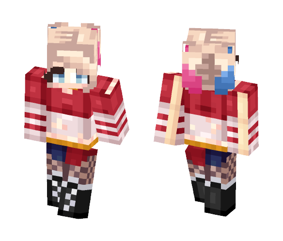 Download Free Harley Quinn (SS) Skin for Minecraft image 1 Harley Quinn (SS) - Comics Minecraft Skins - image 1