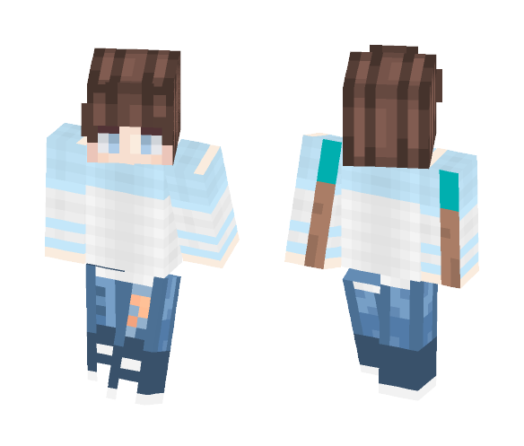 Modern jeans with white T-shirt