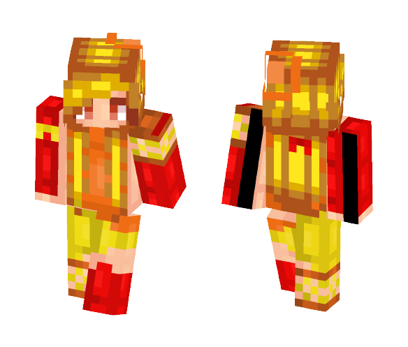 Fire Girl - Girl Minecraft Skins - image 1