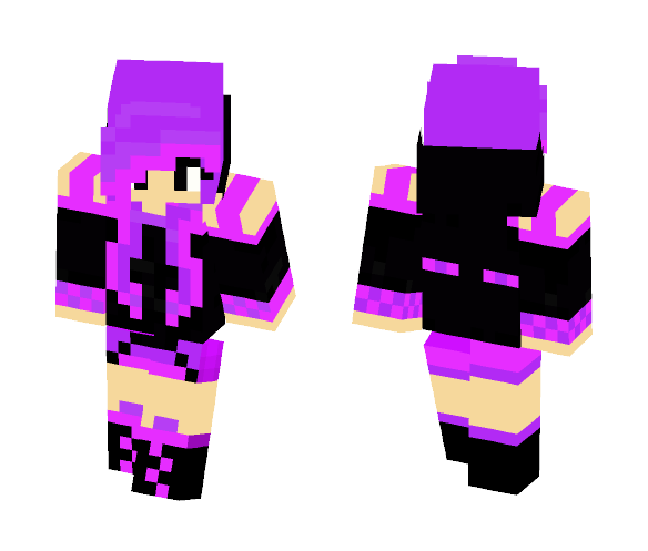 Enderman Girl - Girl Minecraft Skins - image 1