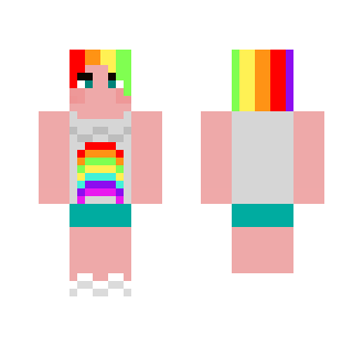 Rainbow Hair Girl