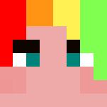 Download Free Rainbow Hair Girl Skin for Minecraft image 3 Rainbow Hair Girl - Color Haired Girls Minecraft Skins - image 3